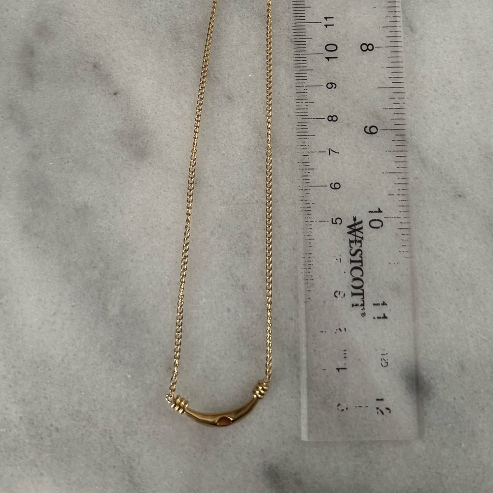 Gold Amber Tiger Eye Gem Pendant Necklace
Brand New - Picture 4 of 7